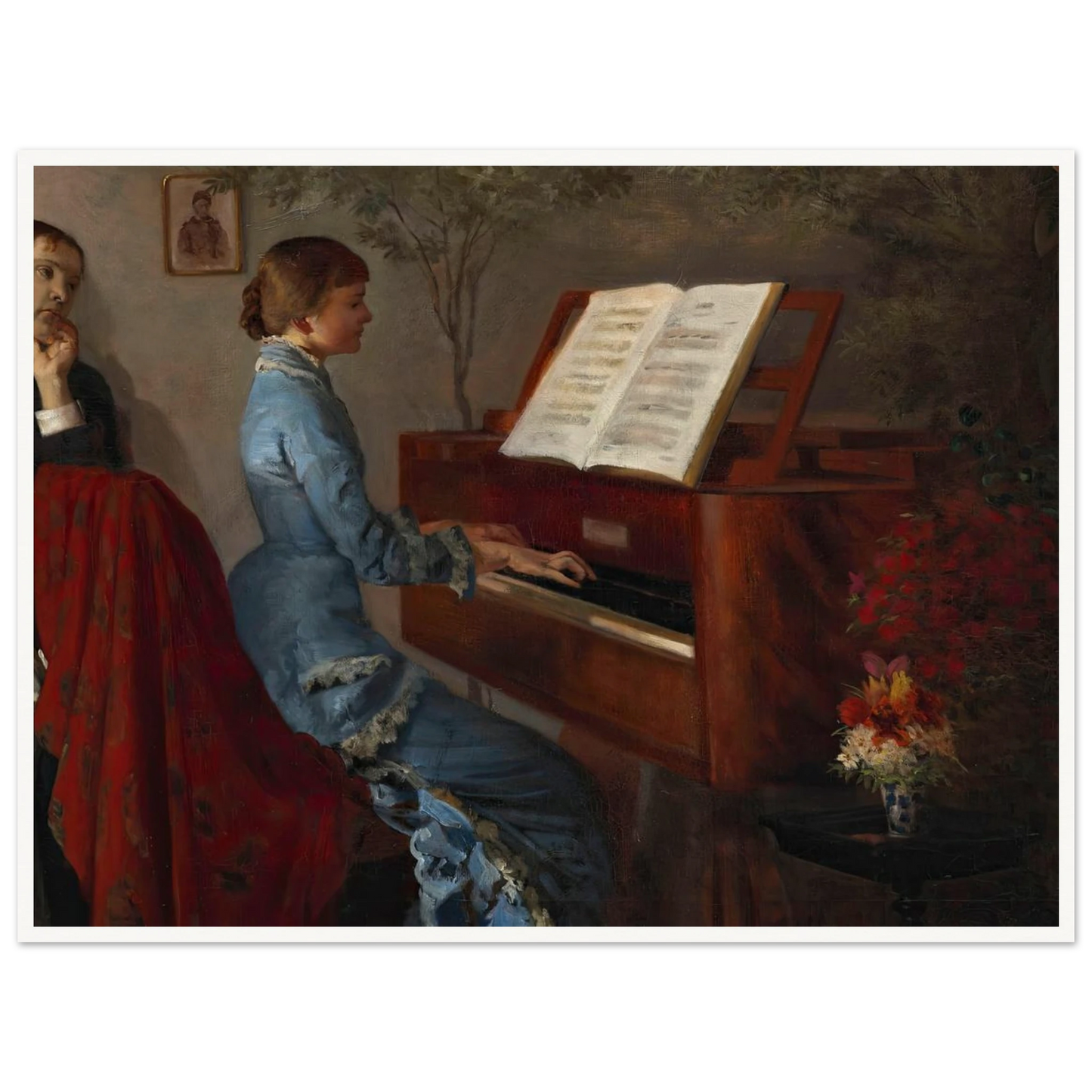 At the Piano (1877) Art Print | Jacek Malczewski-Quipham Collections