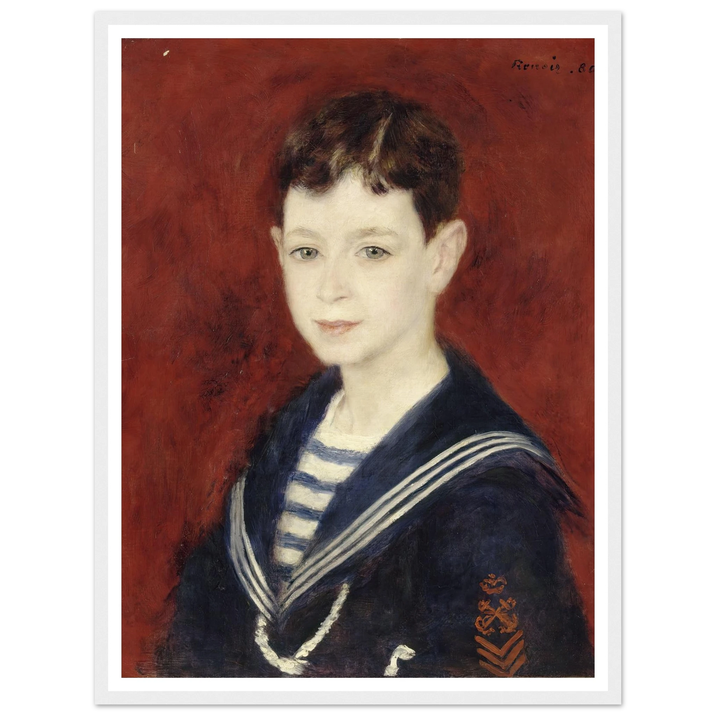 Fernand Halphen as a Boy (1880) Art Print | Pierre Auguste Renoir-Quipham Collections