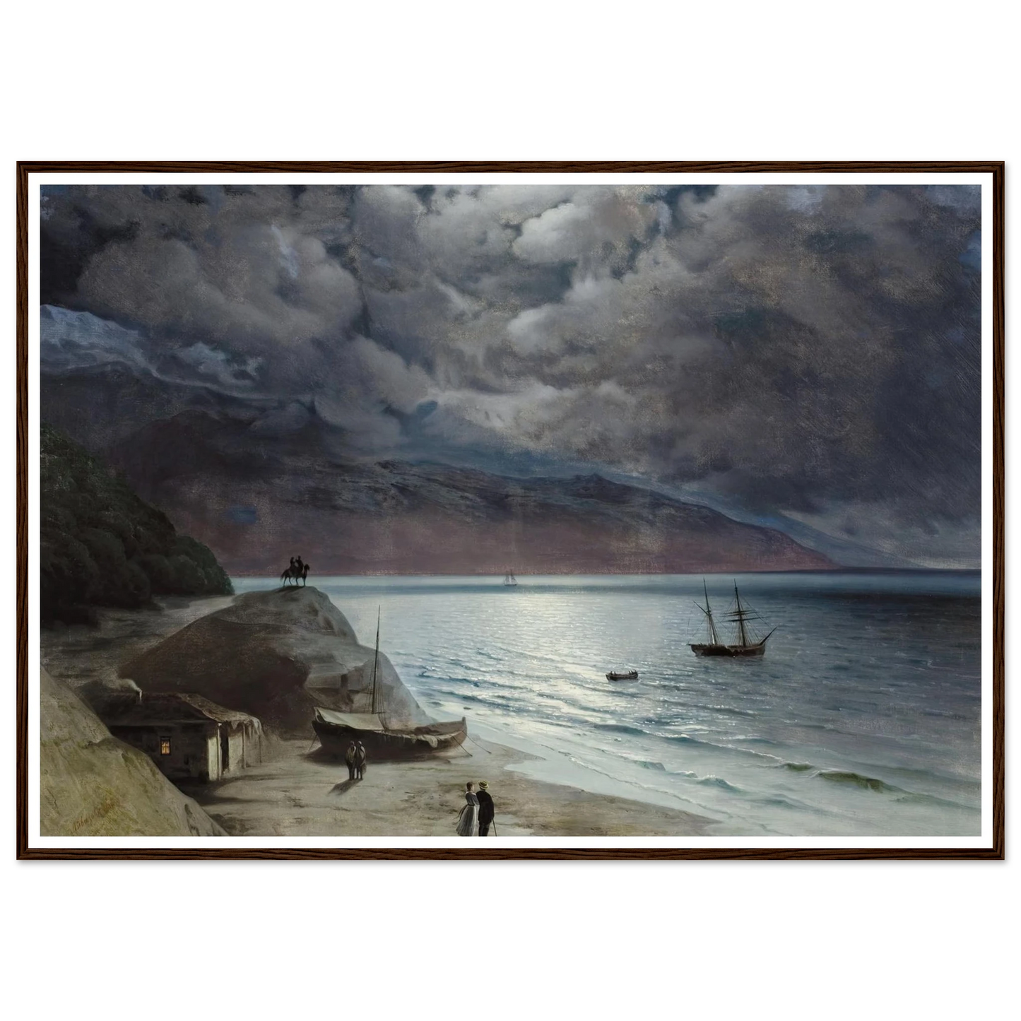 Night at Gurzof (1891) Art Print | Ivan Konstantinovich Aivazovsky-Quipham Collections