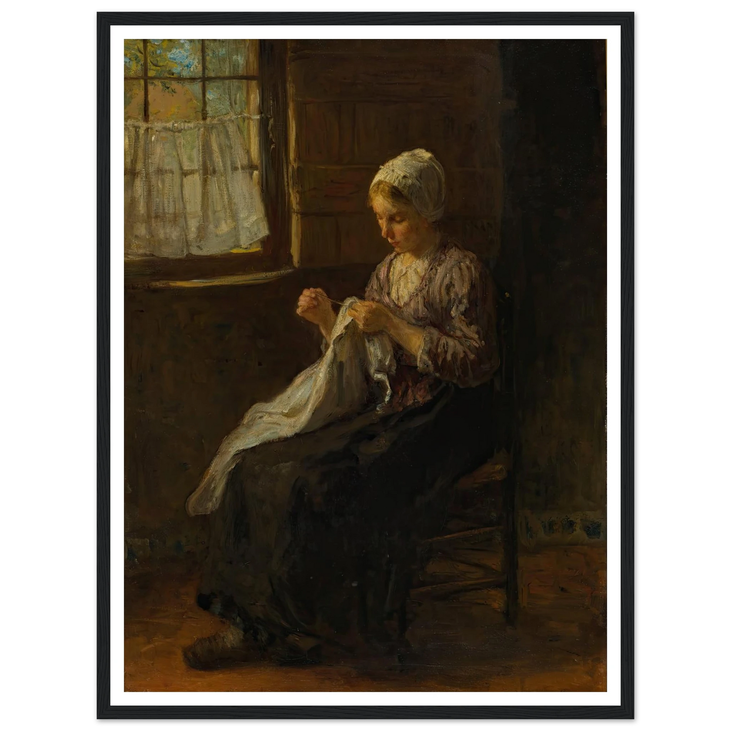 The young seamstress Art Print | Jozef Israels-Quipham Collections