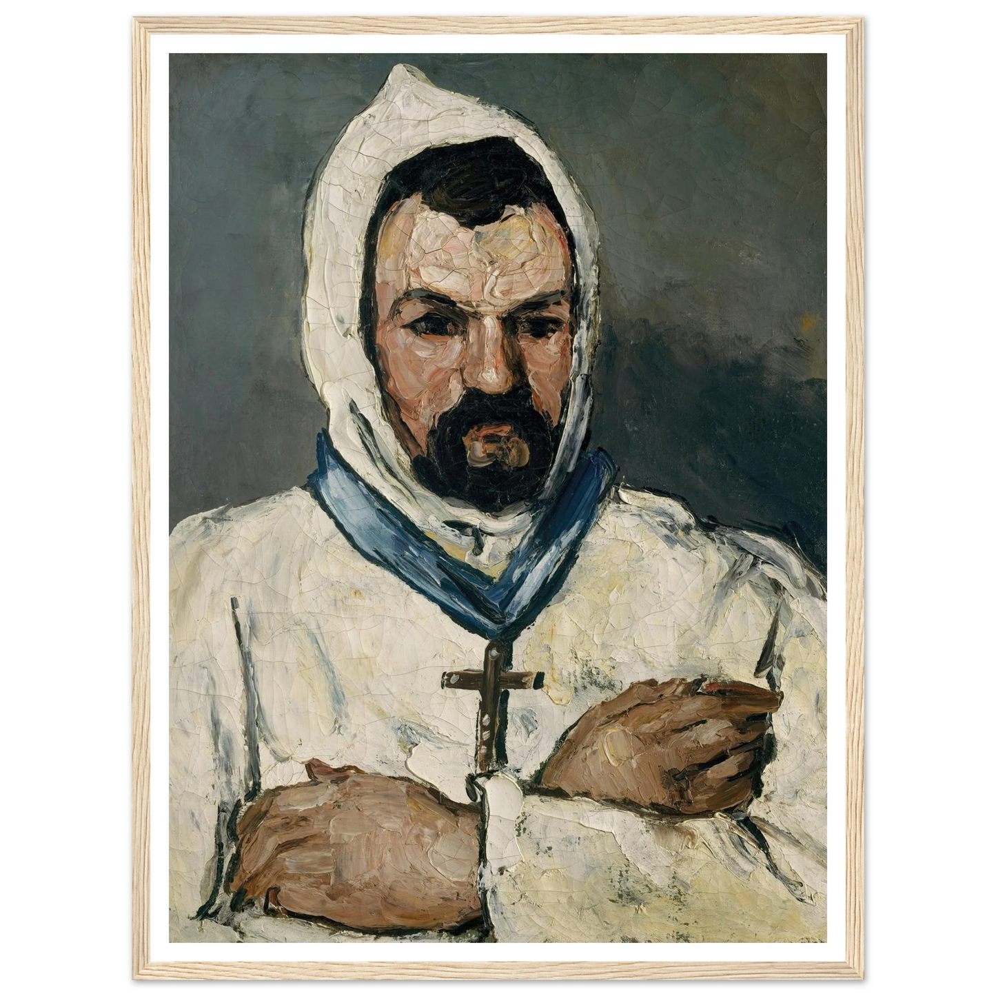 Antoine Dominique Sauveur Aubert (born 1817), the Artist’s Uncle, as a Monk (1866) Art Print | Paul Cezanne-Quipham Collections