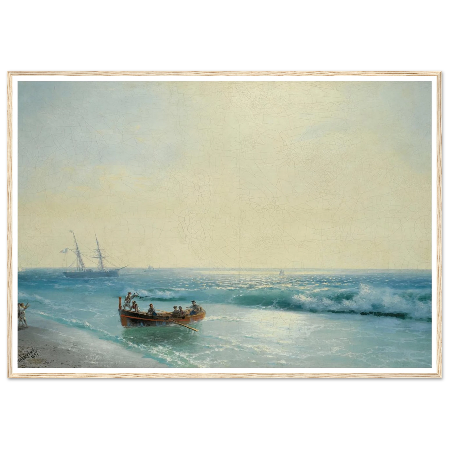 Sailors Coming Ashore (1897) Art Print | Ivan Konstantinovich Aivazovsky-Quipham Collections