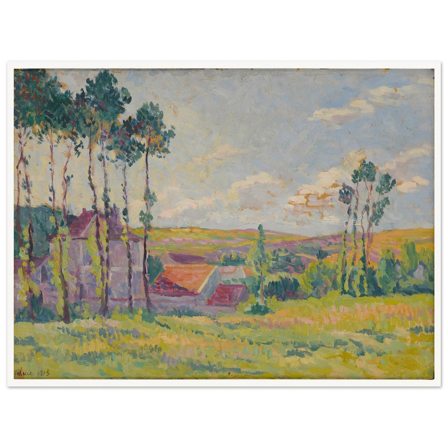 Moulineux, la teinderie (1903) Art Print | Maximilien Luce-Quipham Collections