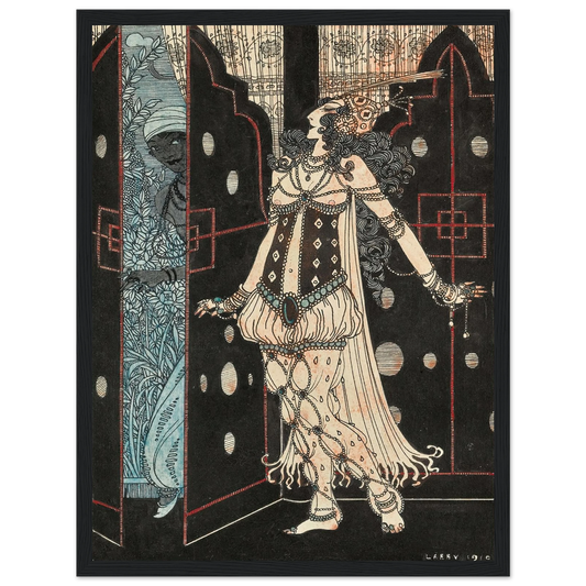 Ida Rubinstein and Vaslav Nijinsky in Scheherazade (1910) Art Print | George Barbier-Quipham Collections
