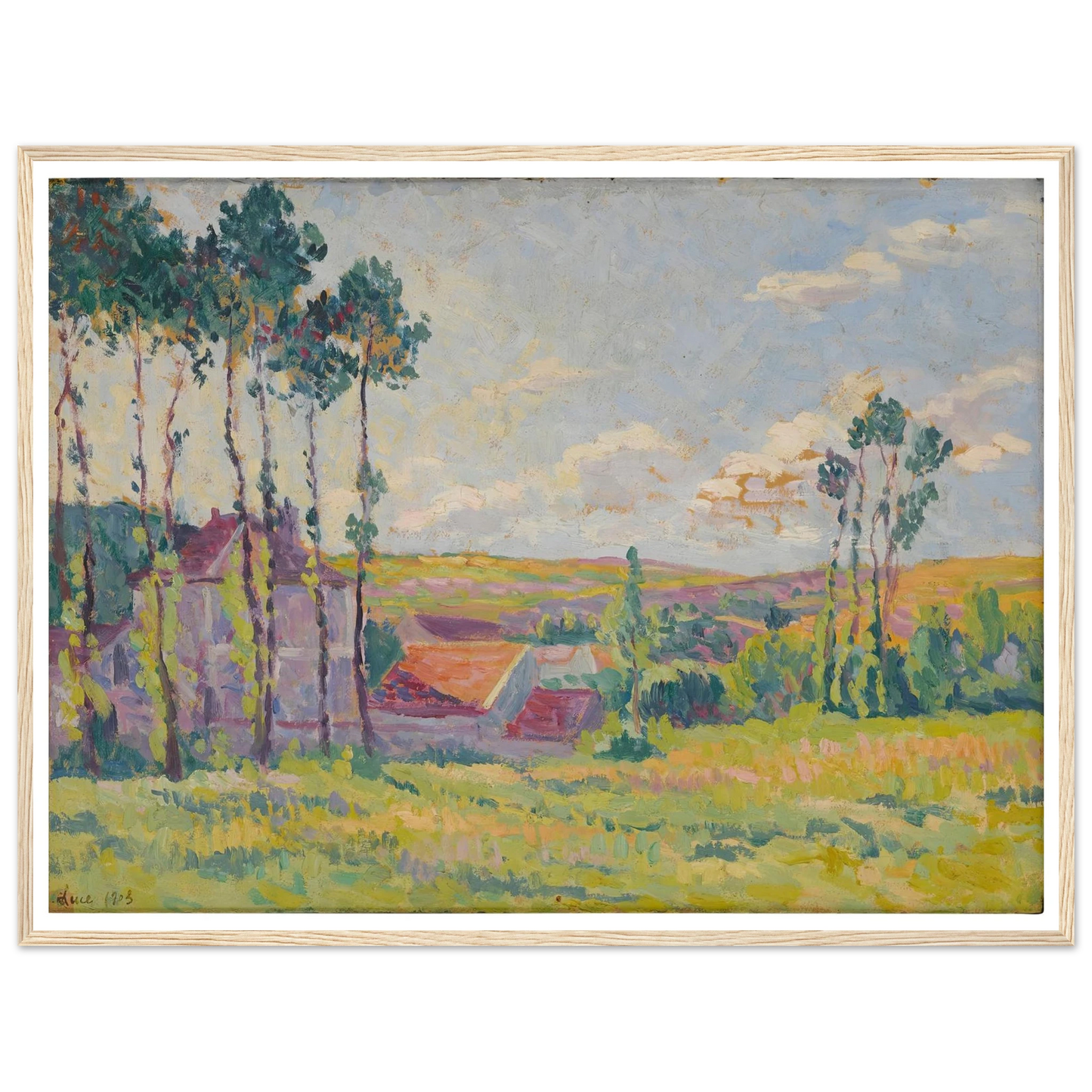 Moulineux, la teinderie (1903) Art Print | Maximilien Luce-Quipham Collections