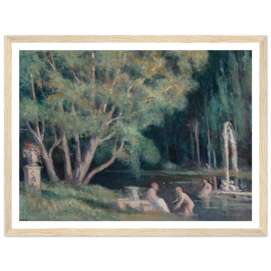 Les baigneurs au jet d’eau Art Print | Maximilien Luce-Quipham Collections