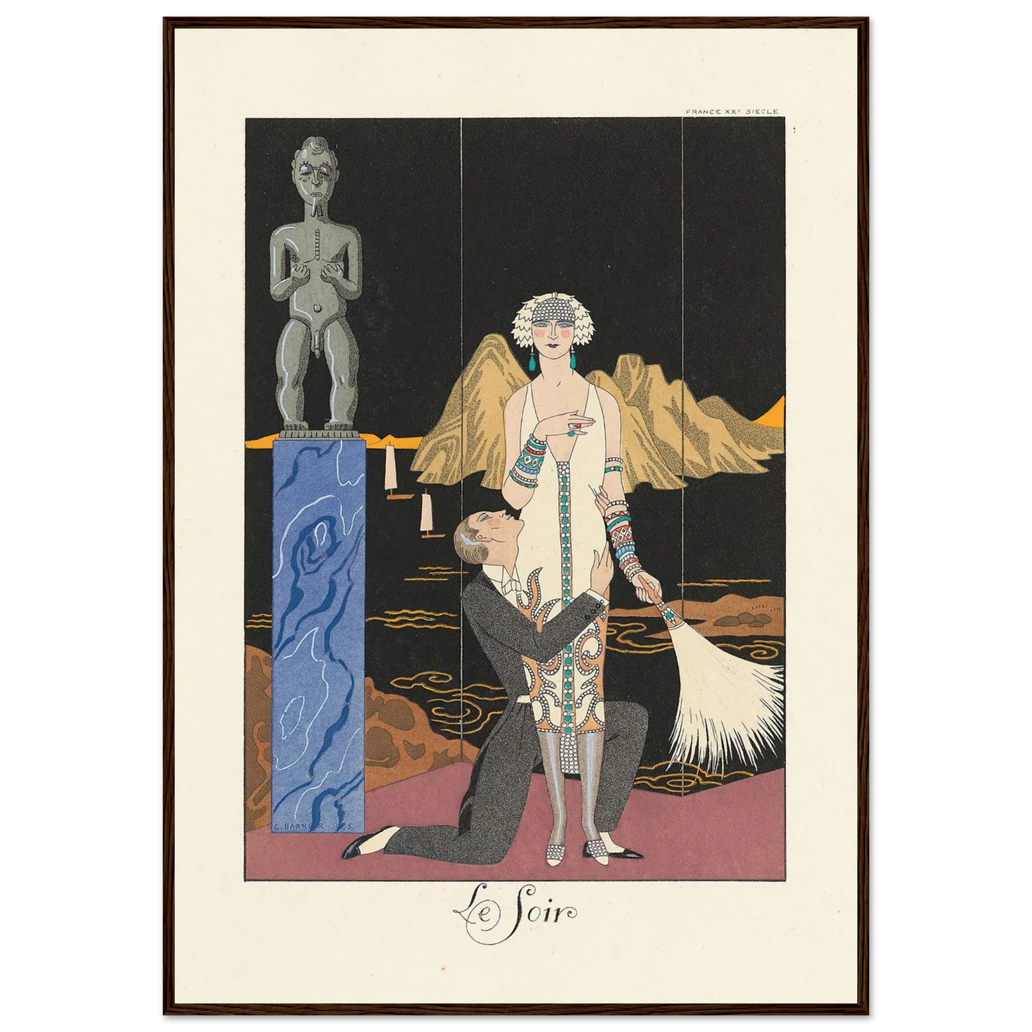 Le Soir (Evening) (1922–1926) Art Print | George Barbier-Quipham Collections