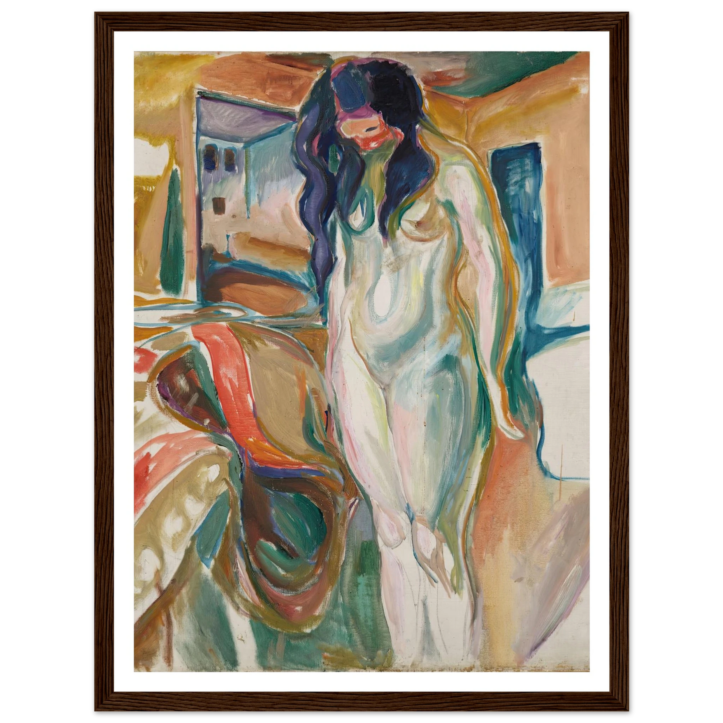 Model by the Wicker Chair (1919–21) Art Print | Edvard Munch-Quipham Collections