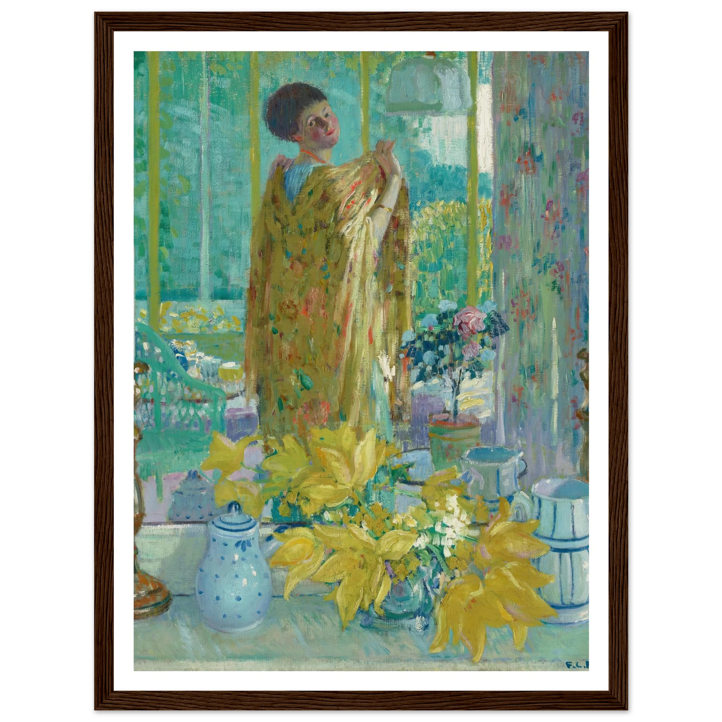 Yellow Tulips (circa 1911-1912) Art Print | Frederick Carl Frieseke-Quipham Collections