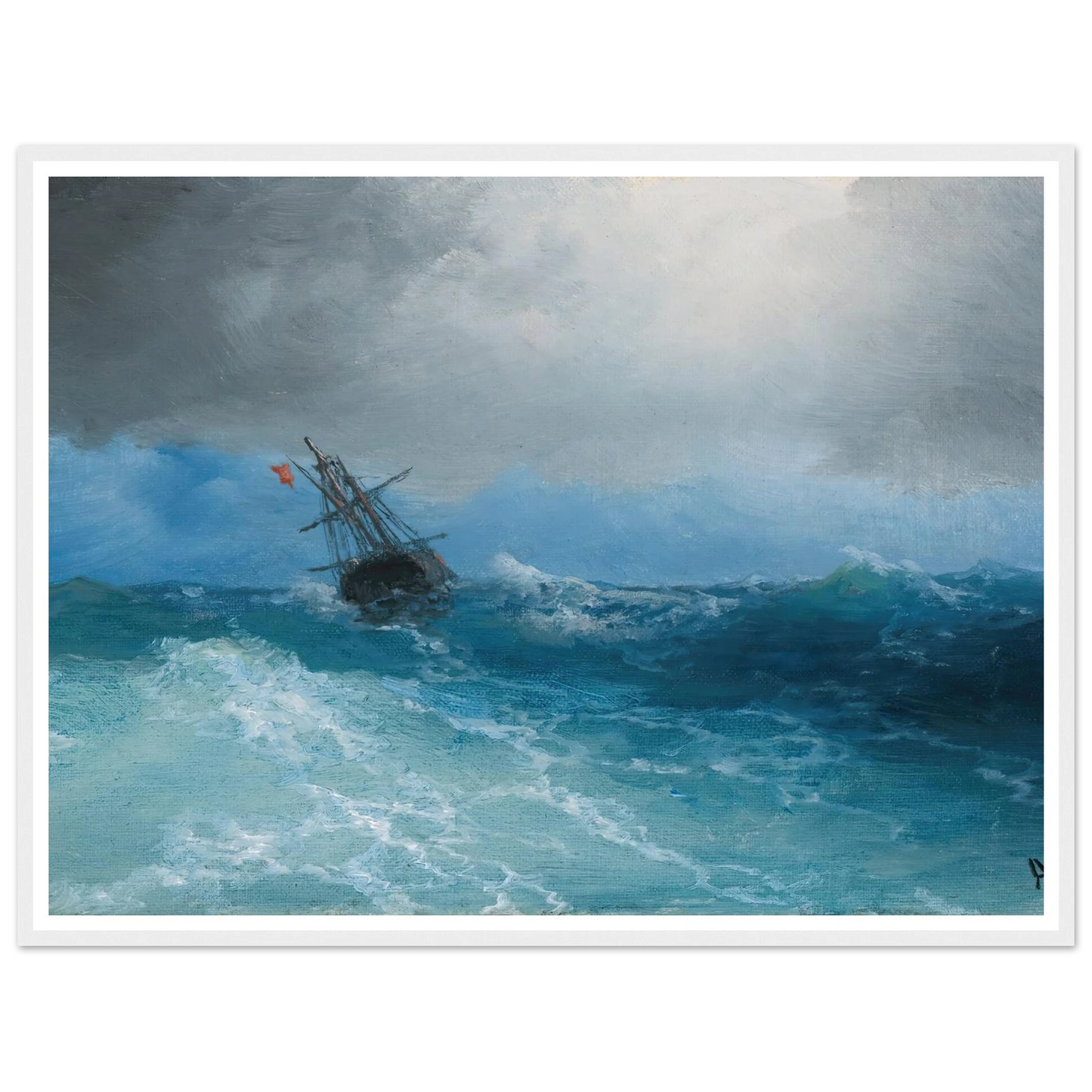 Gathering Storm (1899) Art Print | Ivan Konstantinovich Aivazovsky-Quipham Collections
