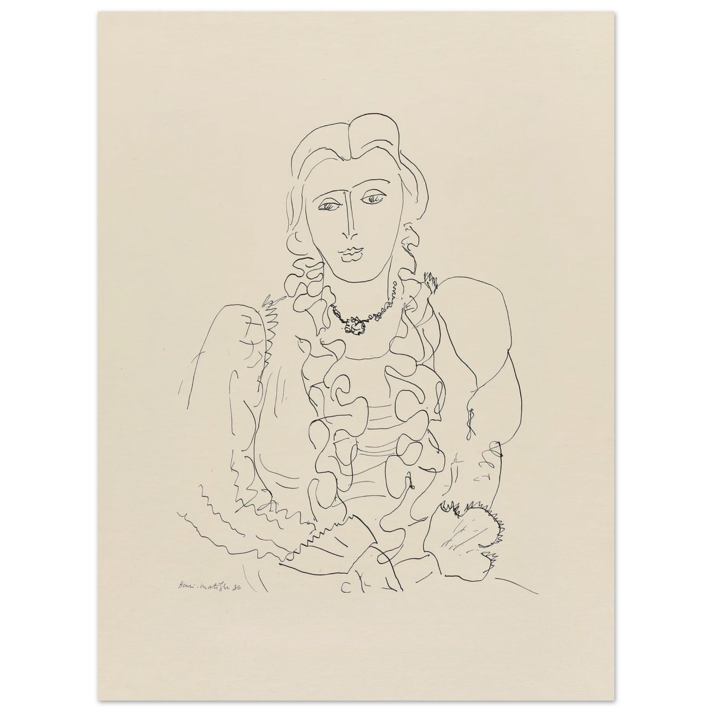 Sitzende Frau (1936) Art Print | Henri Matisse-Quipham Collections