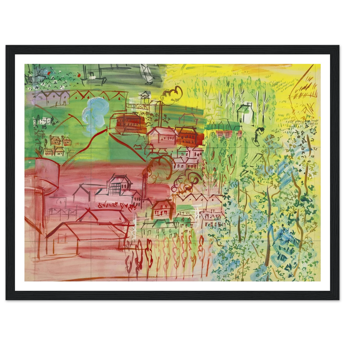 étude pour la fée electricité Art Print | Raoul Dufy-Quipham Collections