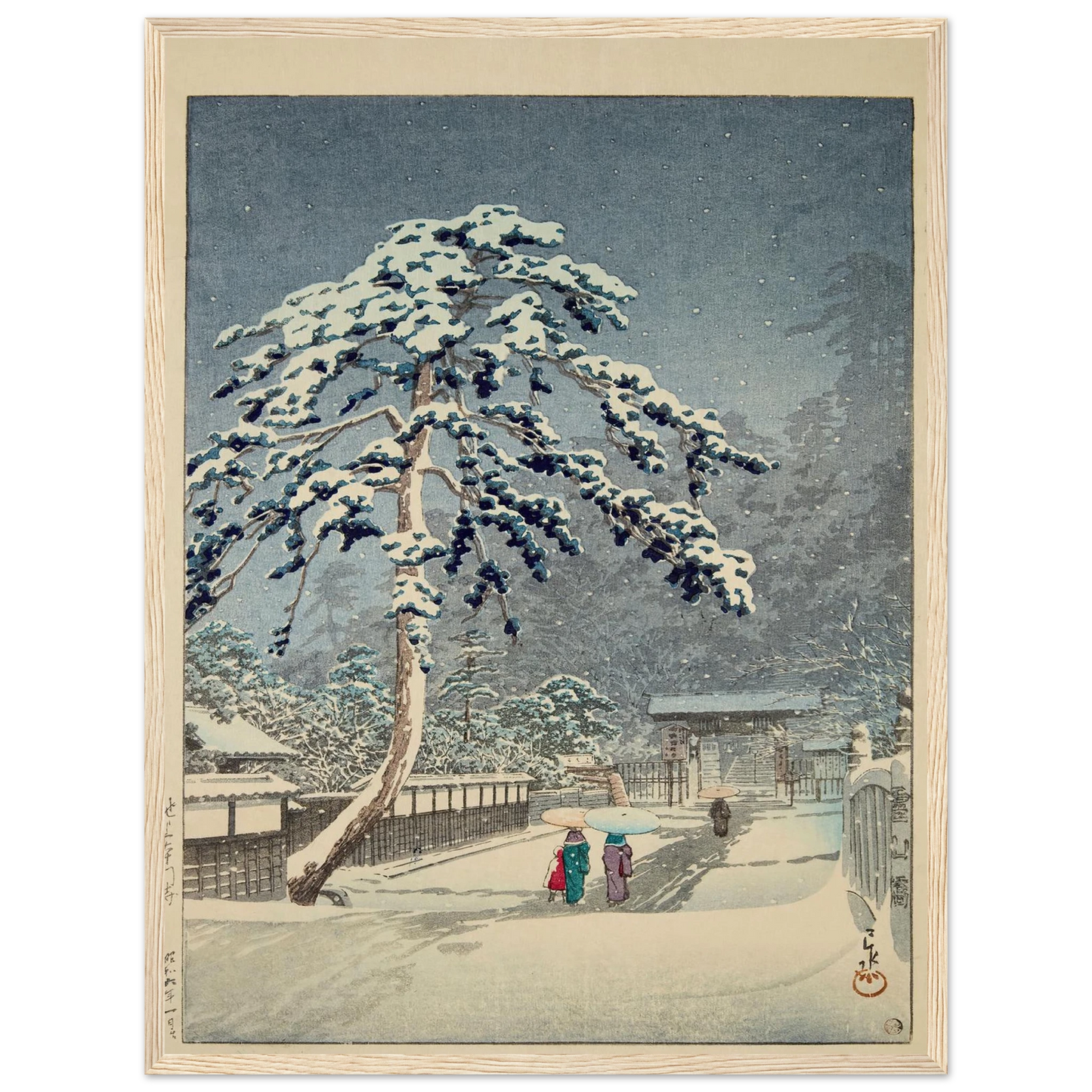 Ikegami Honmonji (Honmon Temple, Ikegami) (1931) Art Print | Kawase Hasui-Quipham Collections