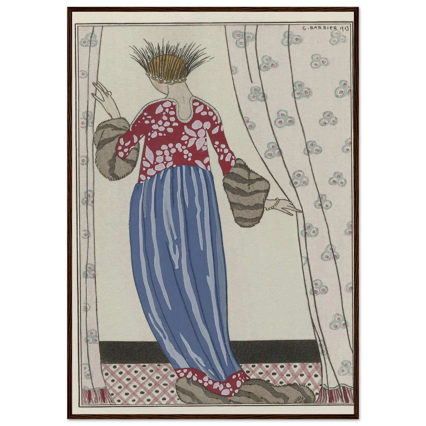 Manteau de Théâtre (1913) Art Print | George Barbier-Quipham Collections
