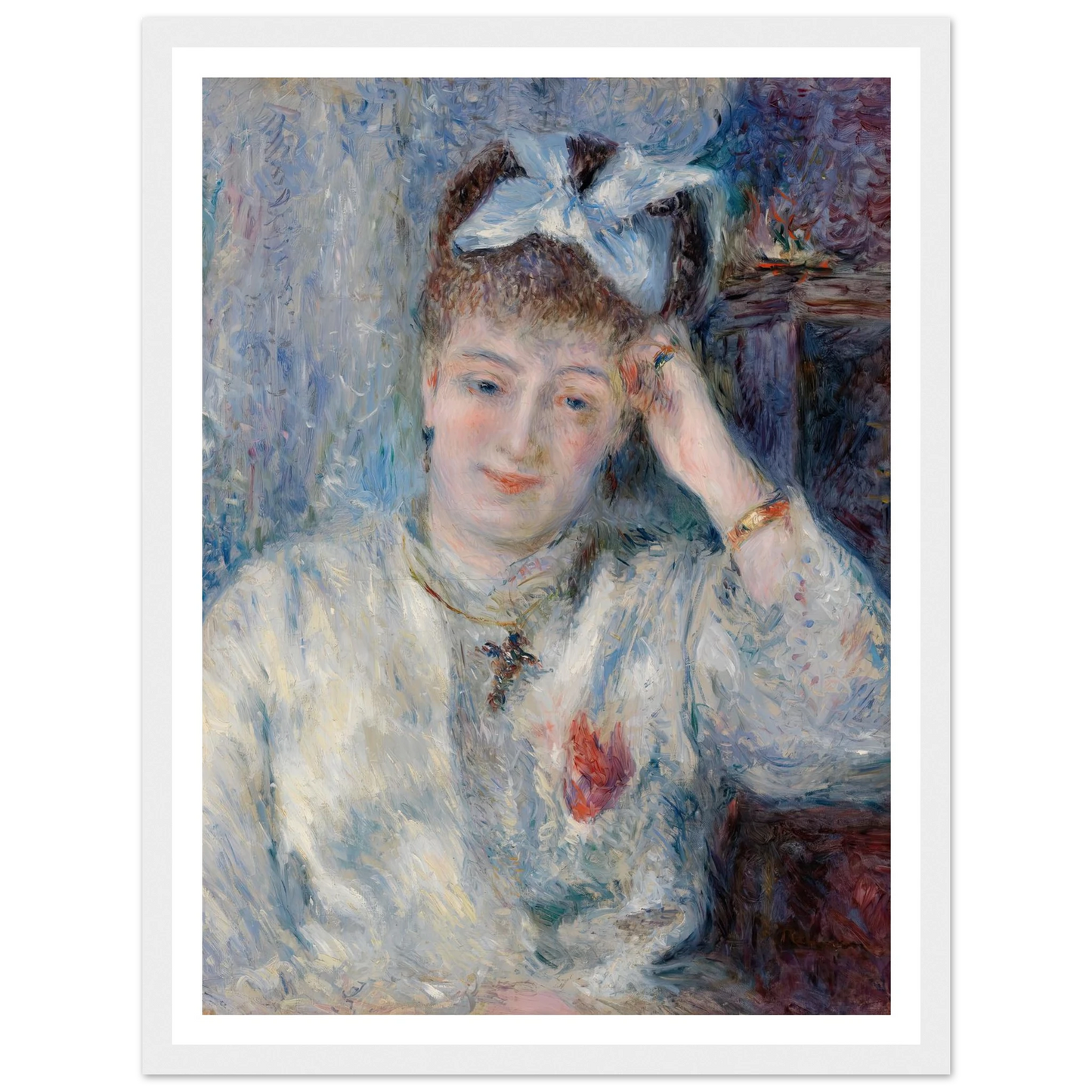 Portrait of Mademoiselle Marie Murer (Portrait de Mademoiselle Marie Murer) (1877) Art Print | Pierre Auguste Renoir-Quipham Collections