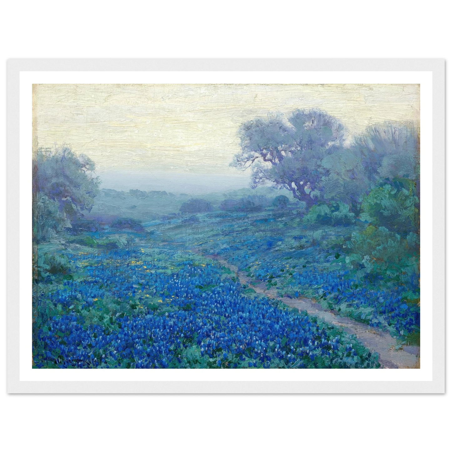Bluebonnets at Sunrise (1917) Art Print | Julian Onderdonk-Quipham Collections