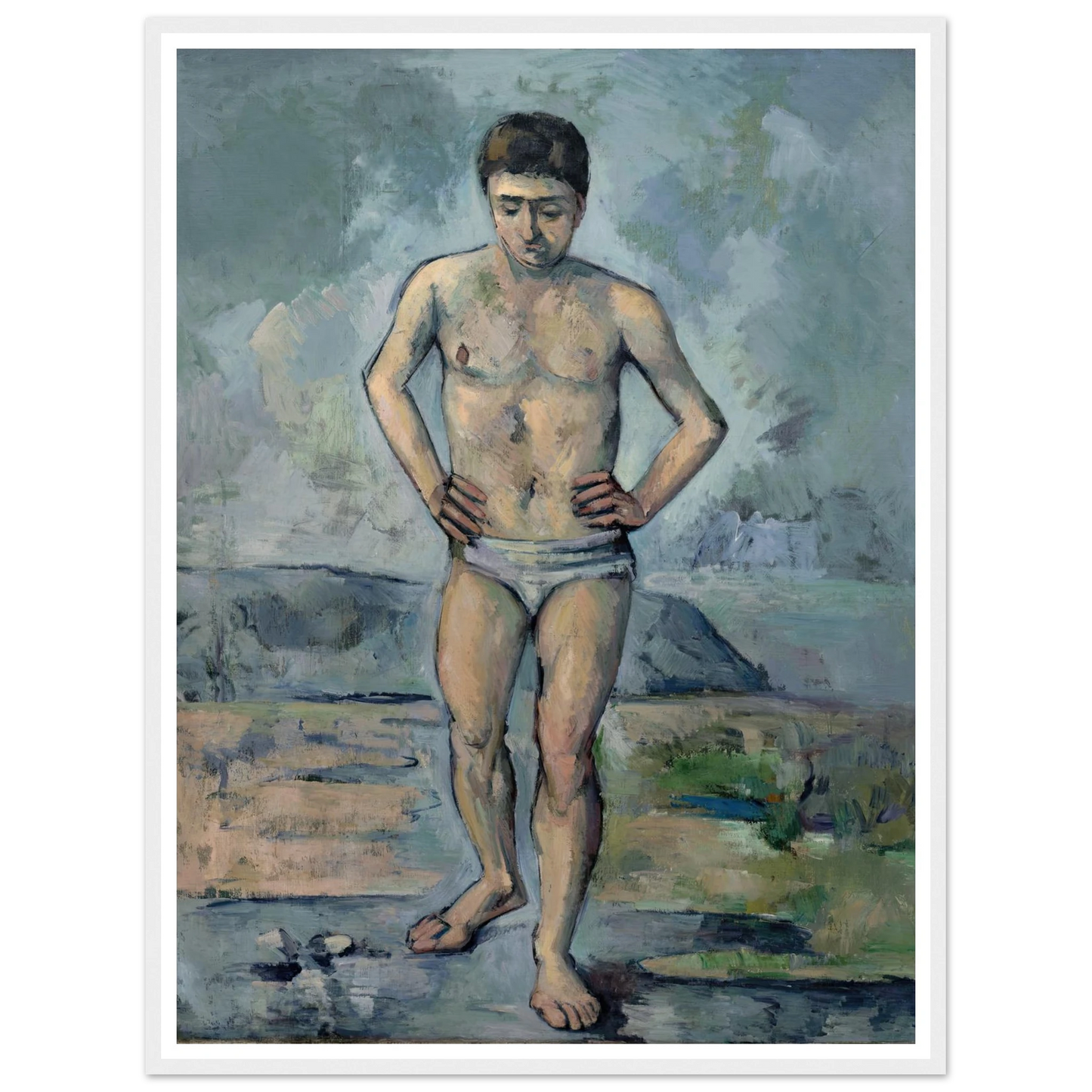 Le Grand Baigneur (1885) Art Print | Paul Cezanne-Quipham Collections