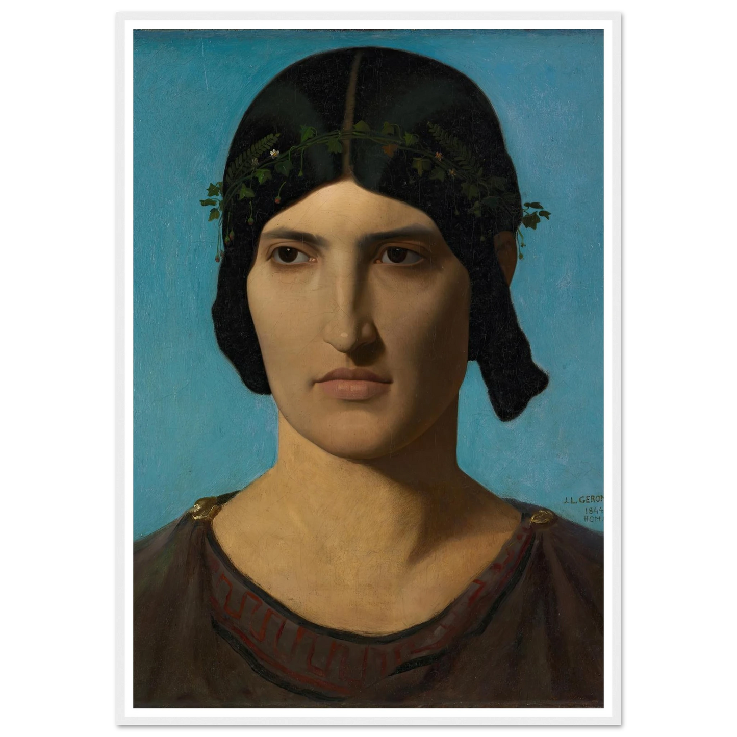 Head of an Italian Woman (1847-1860) Art Print | Jean Leon Gerome-Quipham Collections