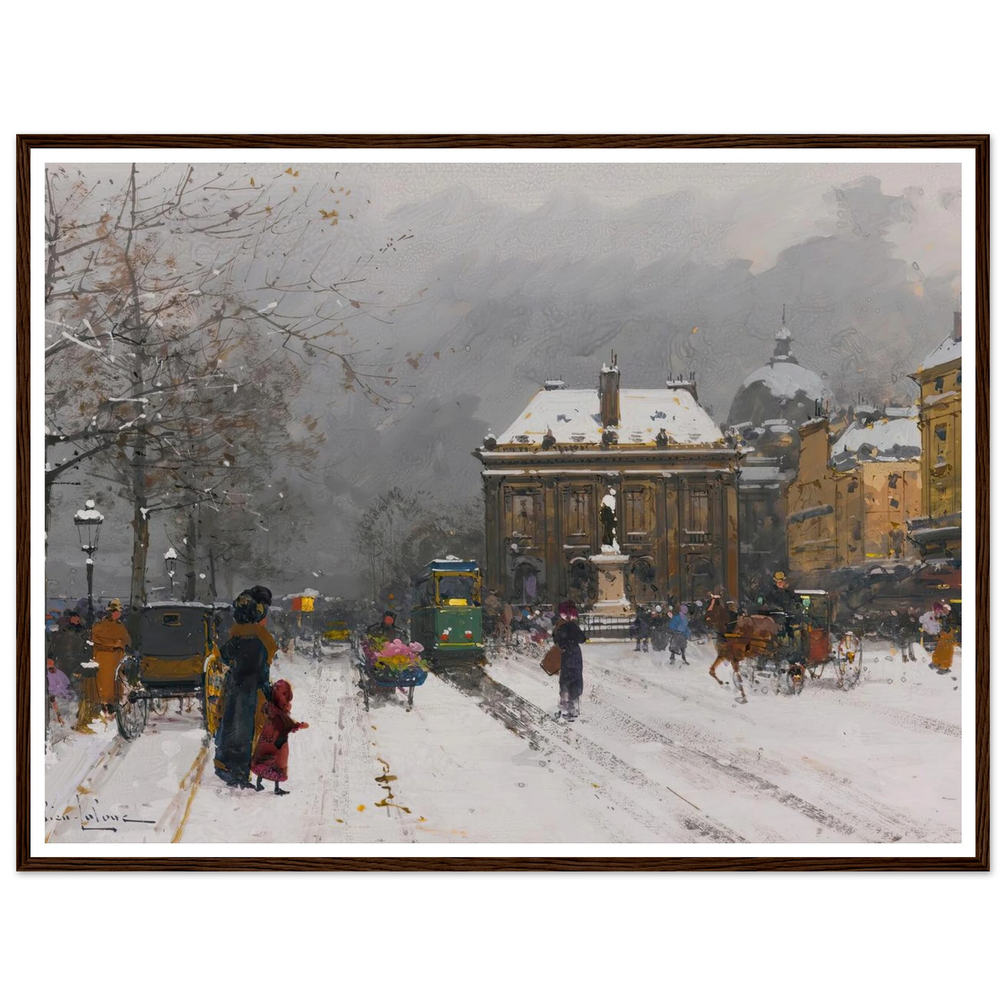 L’institut (Temps Mauvais) Art Print | Eugene Galien Laloue-Quipham Collections