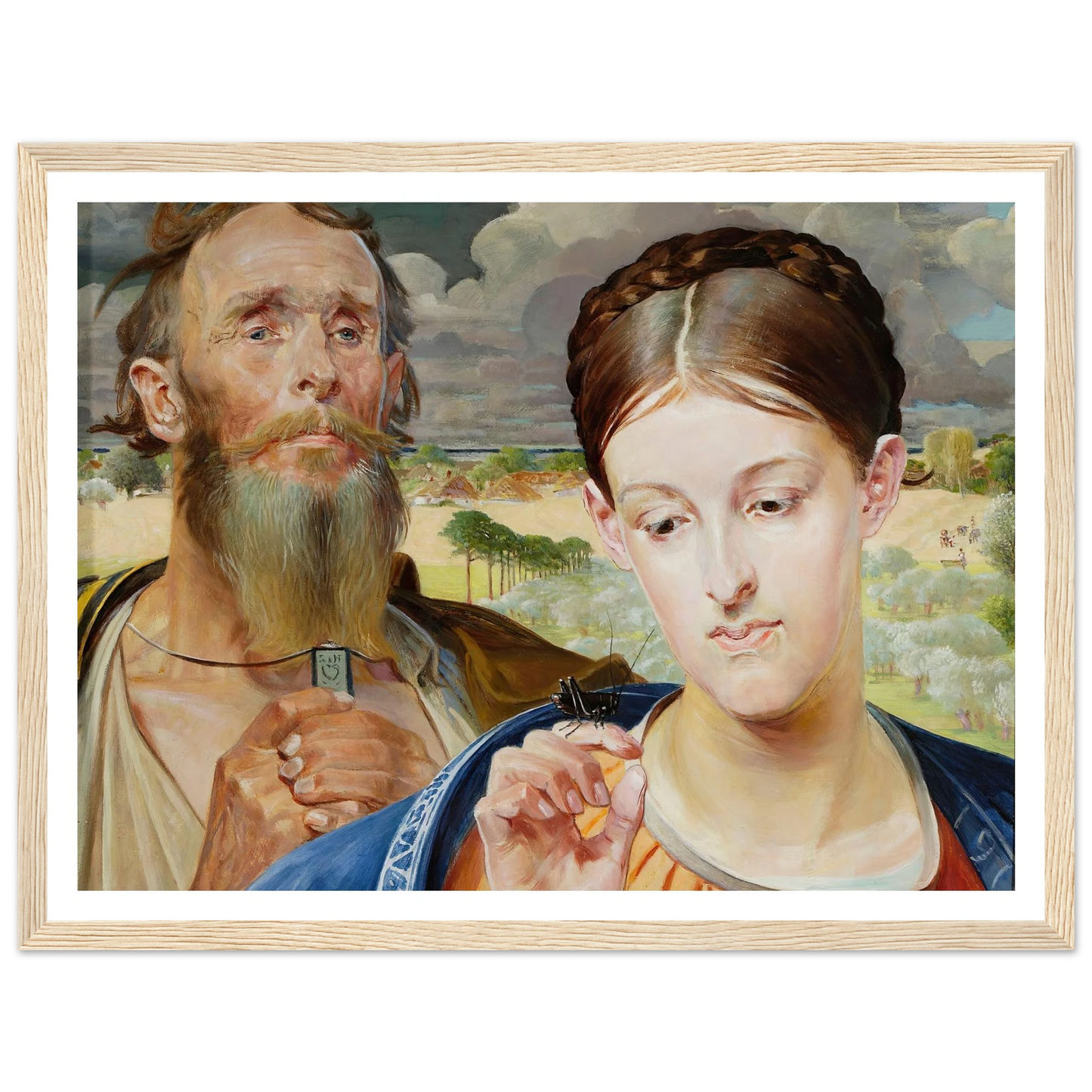 Music – left wing of the triptych (1906) Art Print | Jacek Malczewski-Quipham Collections