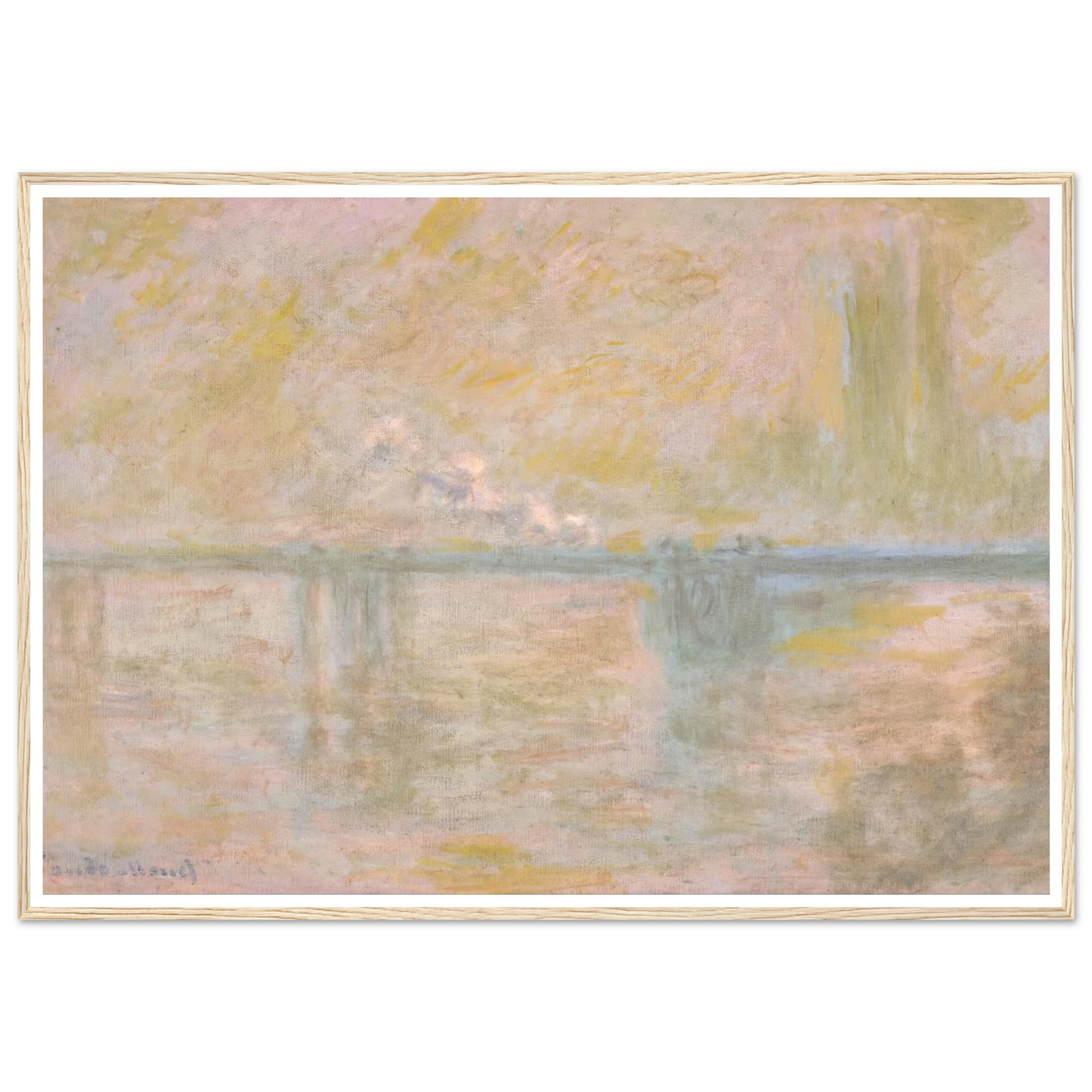 Charing-Cross Bridge in London (circa 1902) Art Print | Claude Monet-Quipham Collections