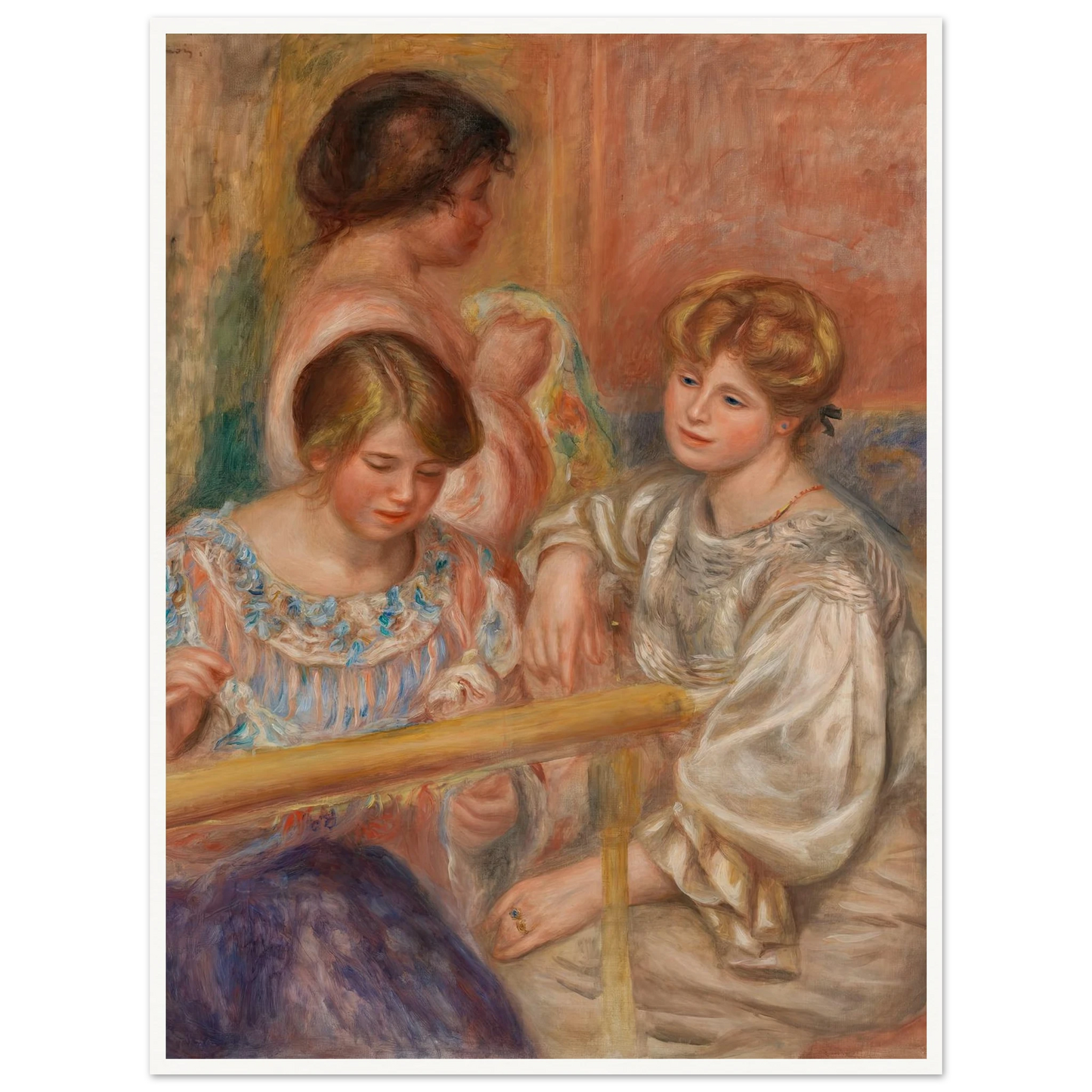 Embroiderers (Les Brodeuses) (c. 1902) Art Print | Pierre Auguste Renoir-Quipham Collections