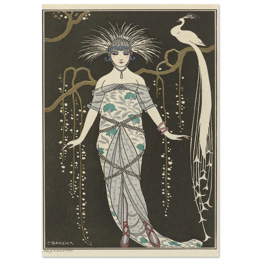 Grande robe du soir (1914) Art Print | George Barbier-Quipham Collections