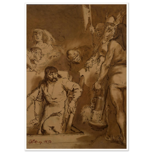 Maćko Borkowic, sketch (1873) Art Print | Jan Matejko-Quipham Collections