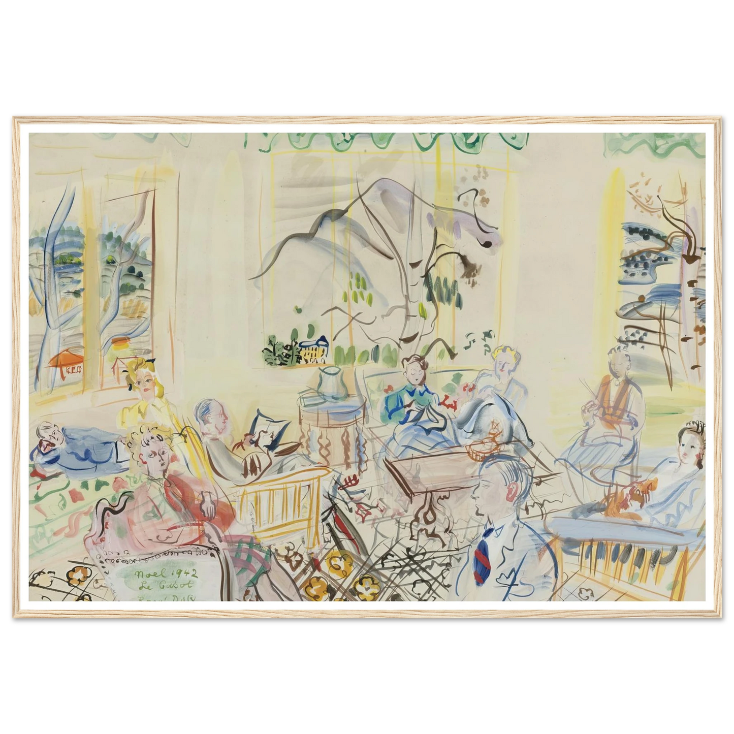 ‘Le Casot’ À vernet-les-bains, noel (1942) Art Print | Raoul Dufy-Quipham Collections