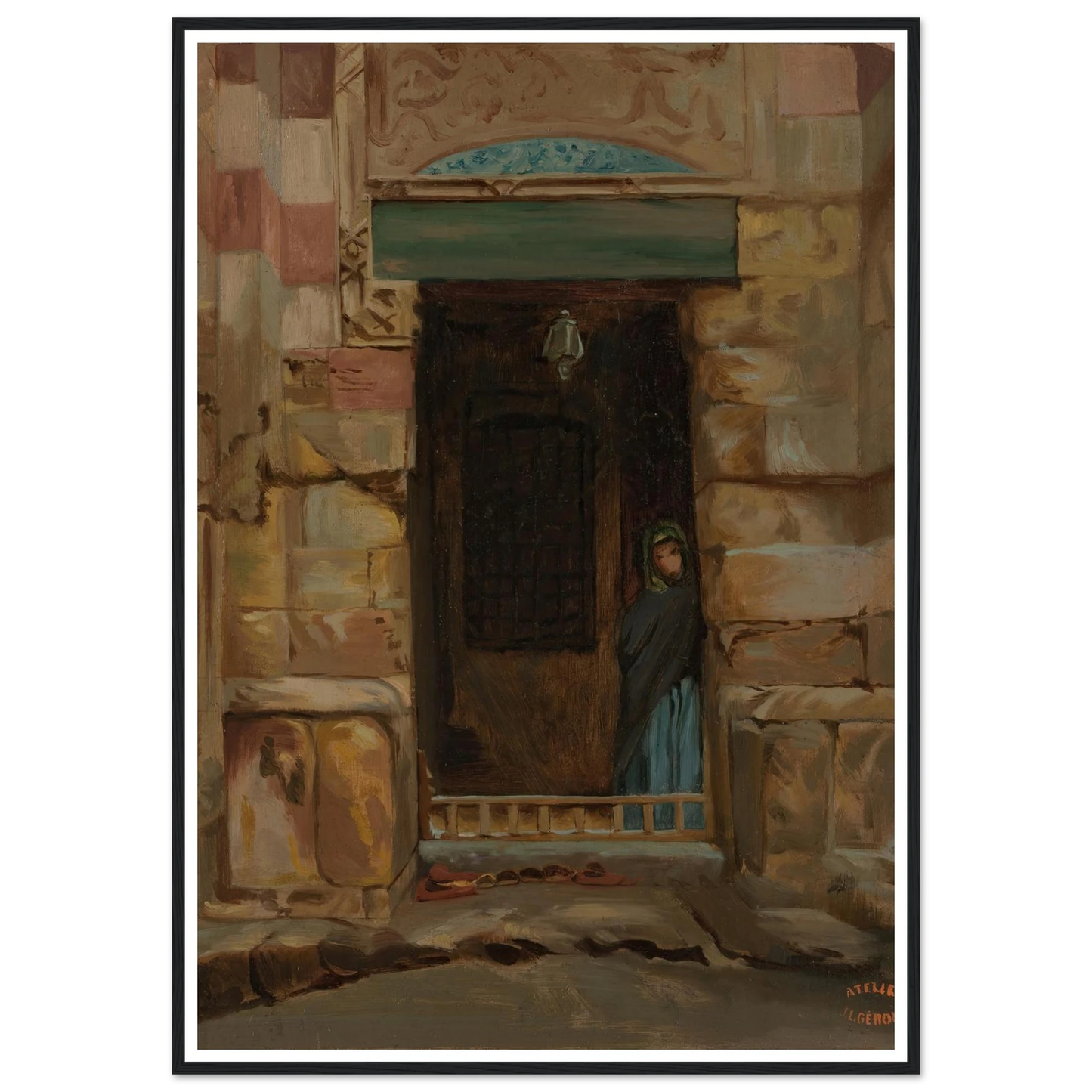 Arab Woman in a Doorway (1870) Art Print | Jean Leon Gerome-Quipham Collections