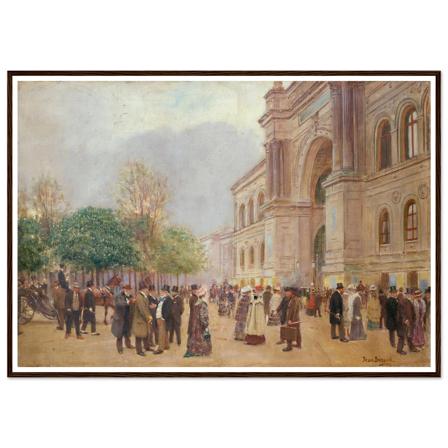 La sortie du Salon, au Palais de l’Industrie (1890) Art Print | Jean Beraud-Quipham Collections