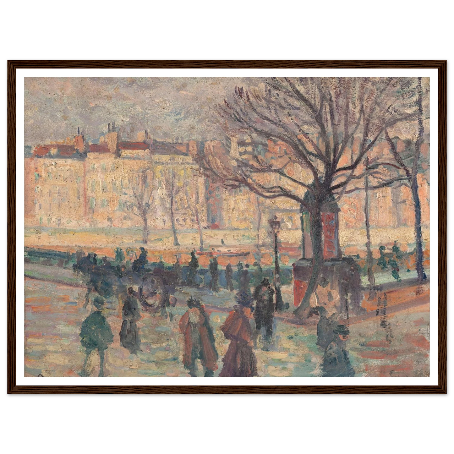 Paysage parisien. Bords de Seine Art Print | Maximilien Luce-Quipham Collections