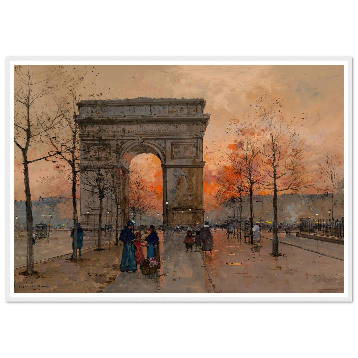L’Arc de Triomphe, Place de l’Étoile Art Print | Eugene Galien Laloue-Quipham Collections