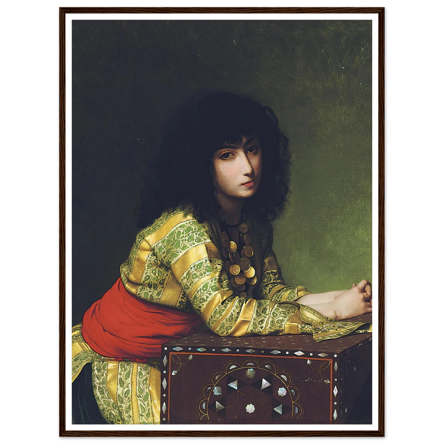 Egyptian girl (circa 1877) Art Print | Jean Leon Gerome-Quipham Collections