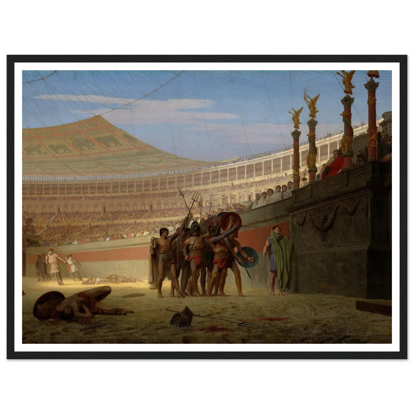 Ave Caesar! Morituri te salutant (Hail Caesar! We Who Are about to Die Salute You) (1859) Art Print | Jean Leon Gerome-Quipham Collections