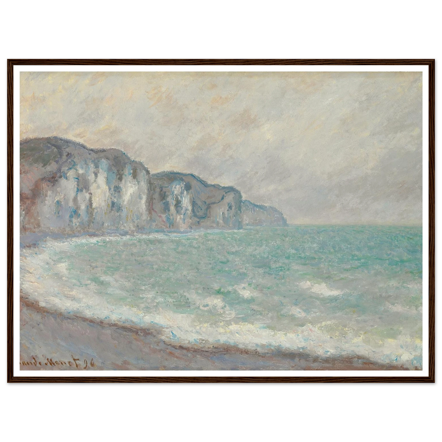 Falaise De Pourville (1896) Art Print | Claude Monet-Quipham Collections