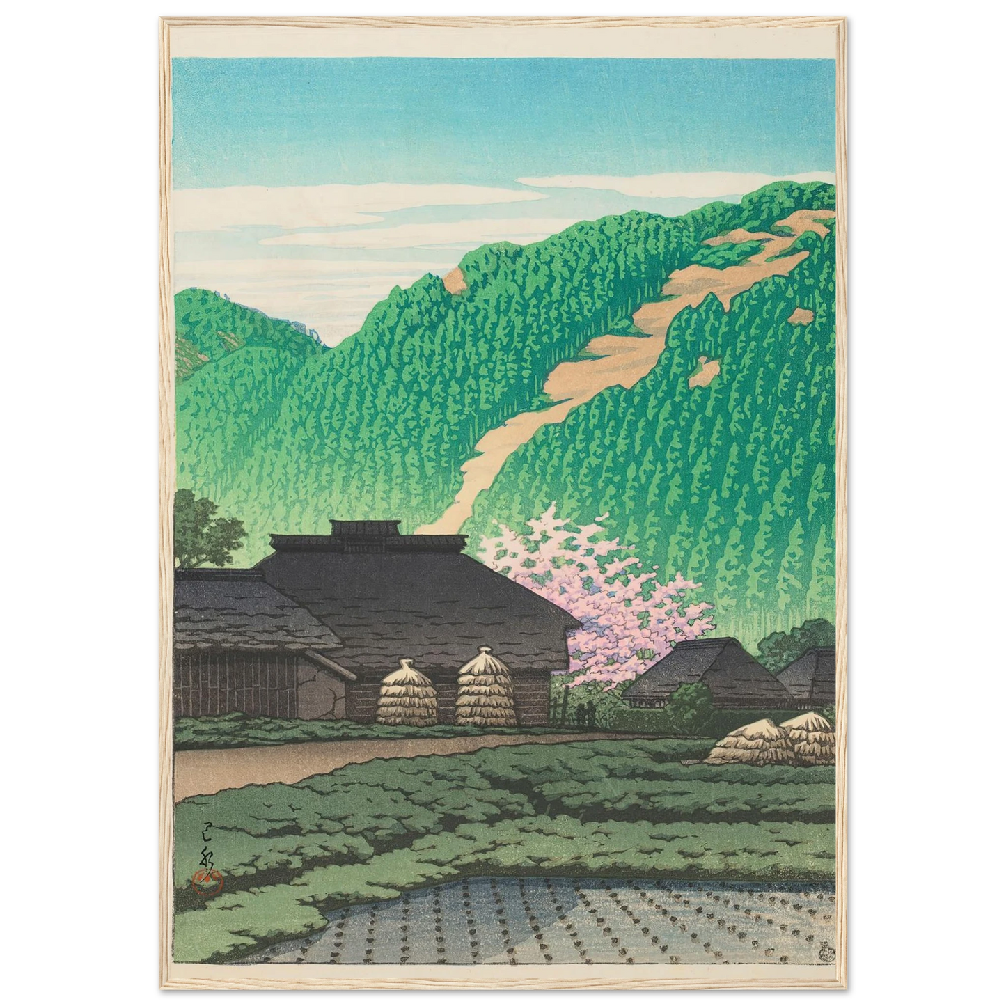 Izu Nishibira no asa (Morning in Nishibira, Izu) (1953) Art Print | Kawase Hasui-Quipham Collections