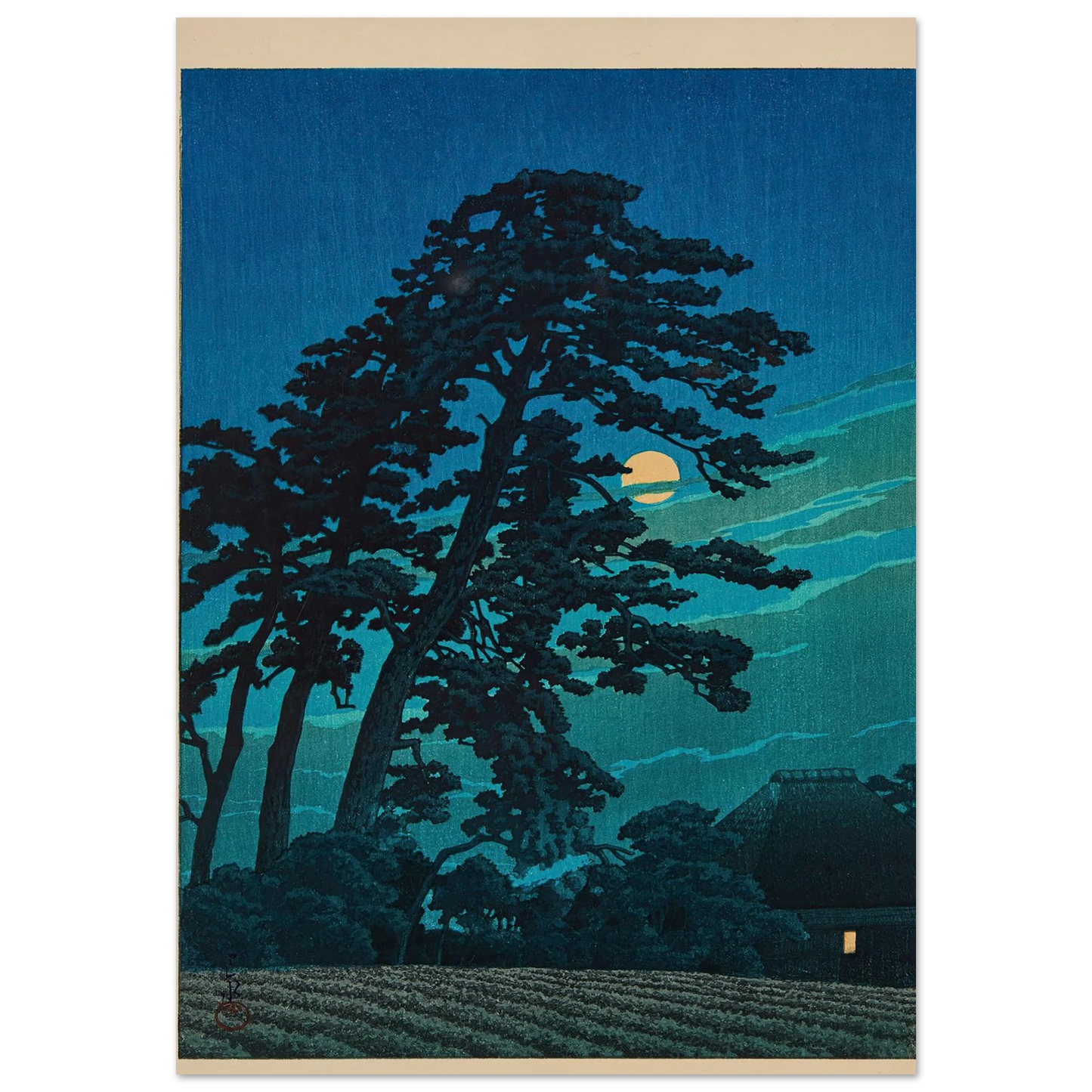 Magome no tsuki (Moon at Magome) (1930) Art Print | Kawase Hasui-Quipham Collections