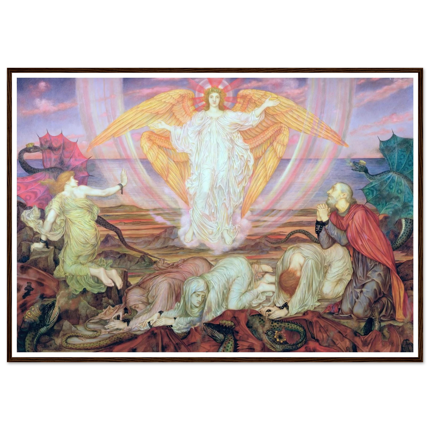 Death of the Dragon (circa 1914) Art Print | Evelyn de Morgan-Quipham Collections