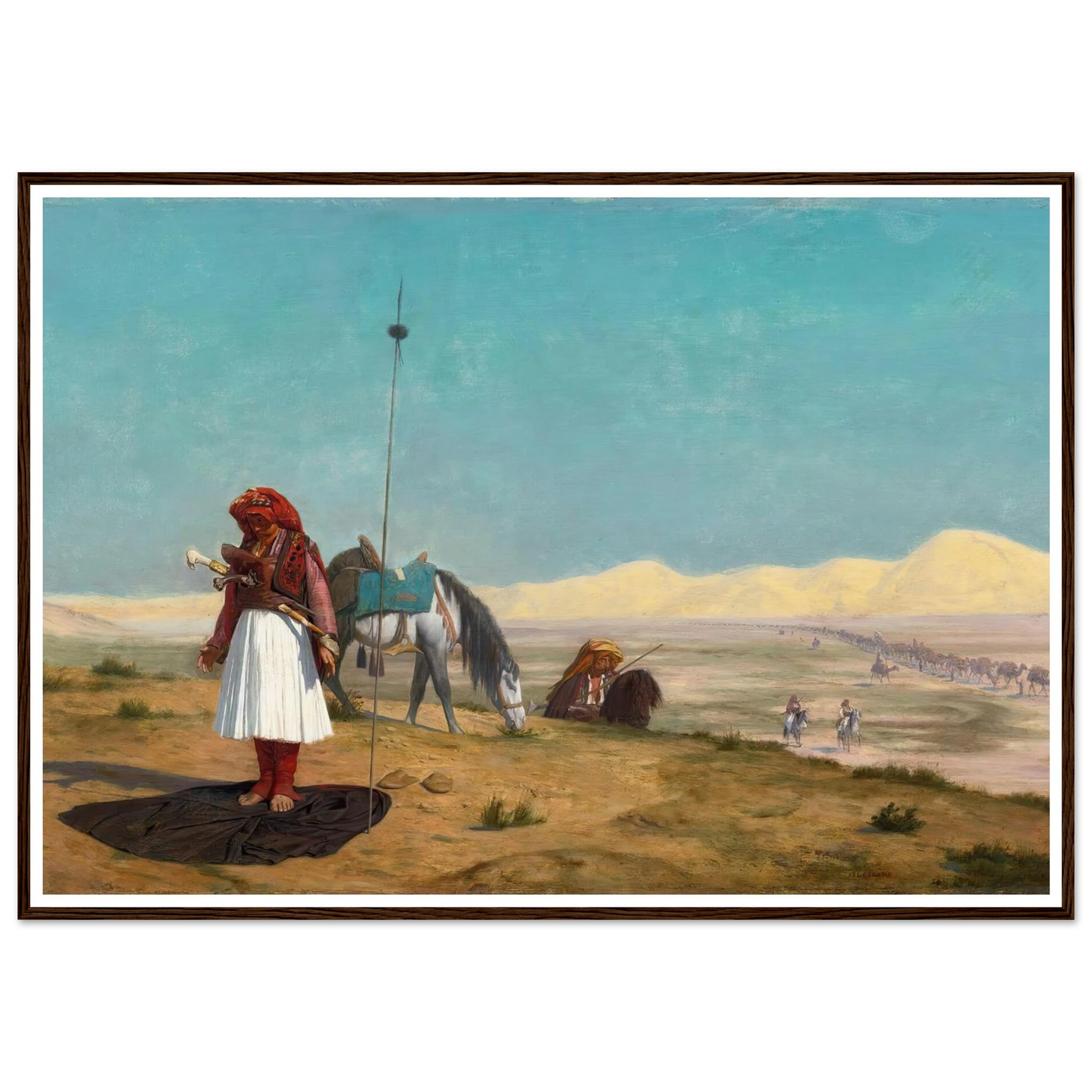 La Prière Dans Le Désert Art Print | Jean Leon Gerome-Quipham Collections