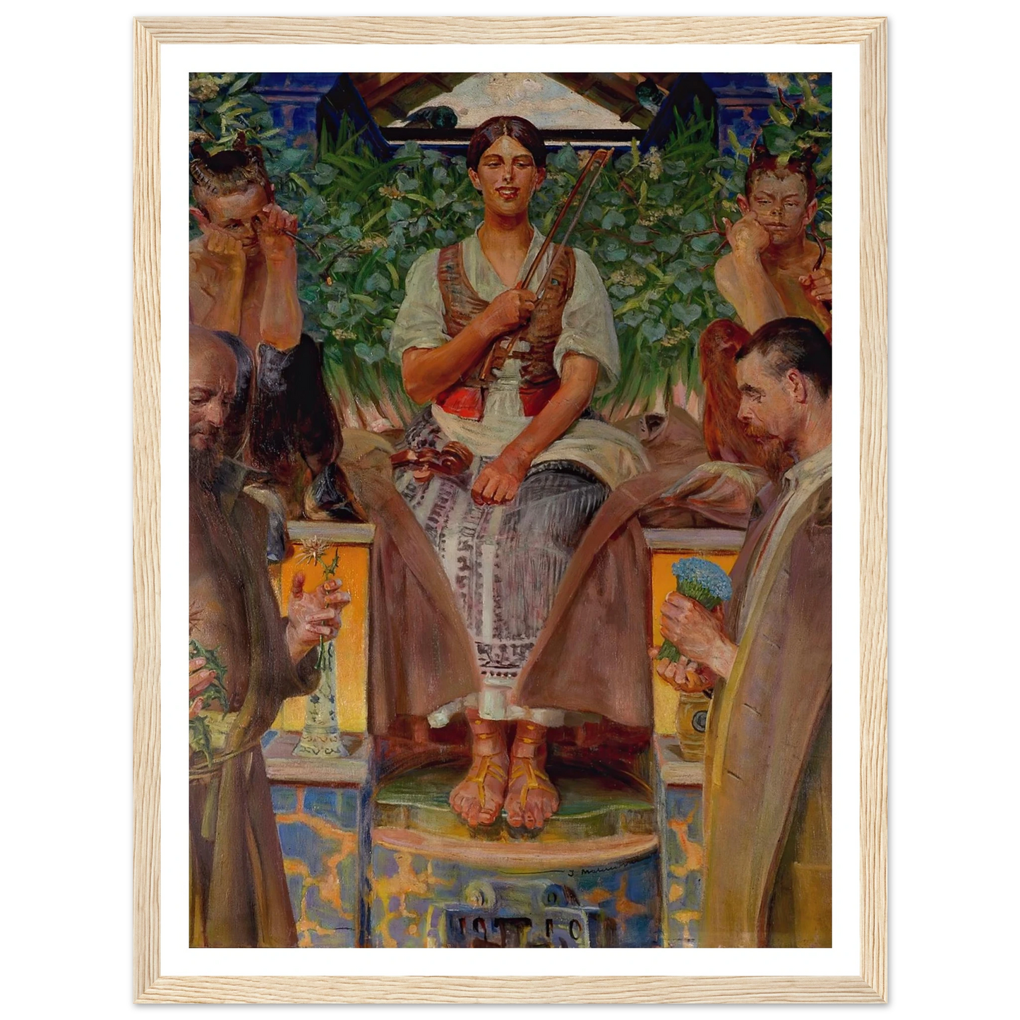 Homage to art and the muse (1910) Art Print | Jacek Malczewski-Quipham Collections