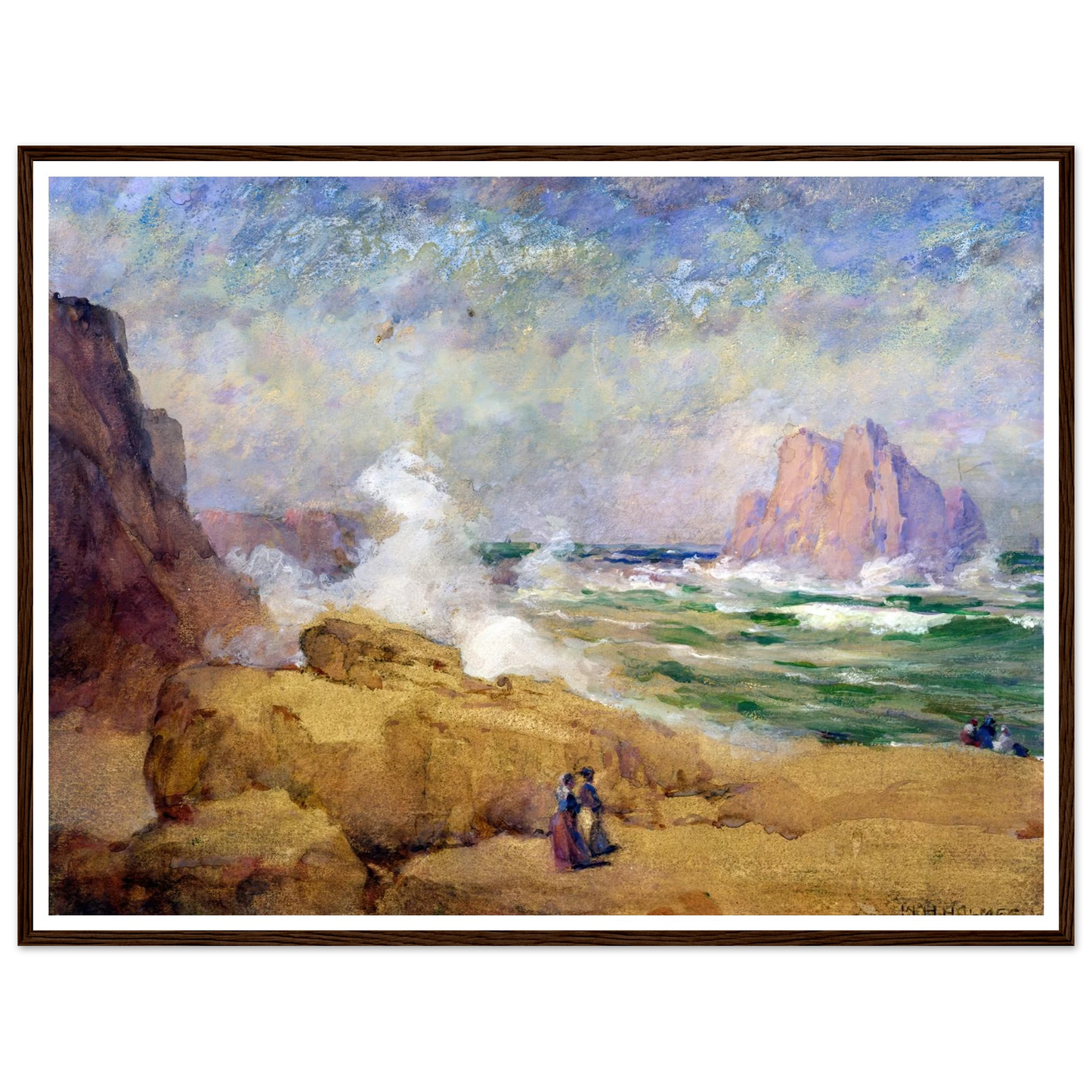 On The Coast Of California Art Print | William Henry Holmes-Quipham Collections