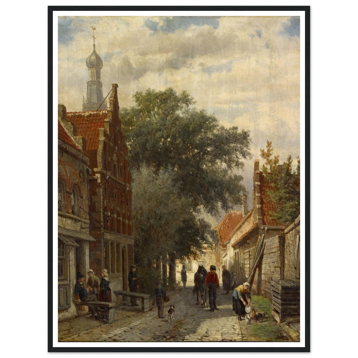 Street in Enkhuizen (1865) Art Print | Cornelis Springer-Quipham Collections