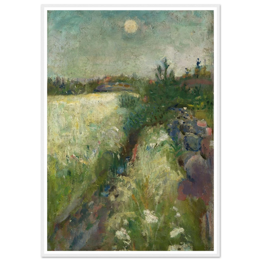 Flowery Meadow at Veierland (1887) Art Print | Edvard Munch-Quipham Collections
