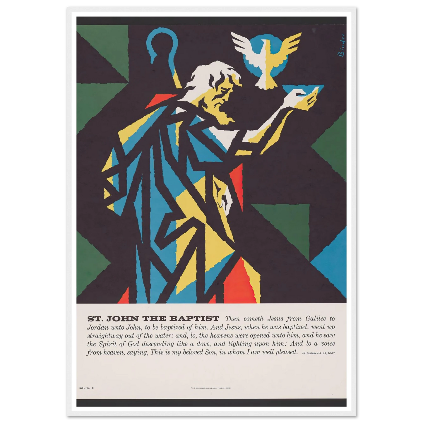 St. John The Baptist (1962) Art Print | Joseph Binder-Quipham Collections