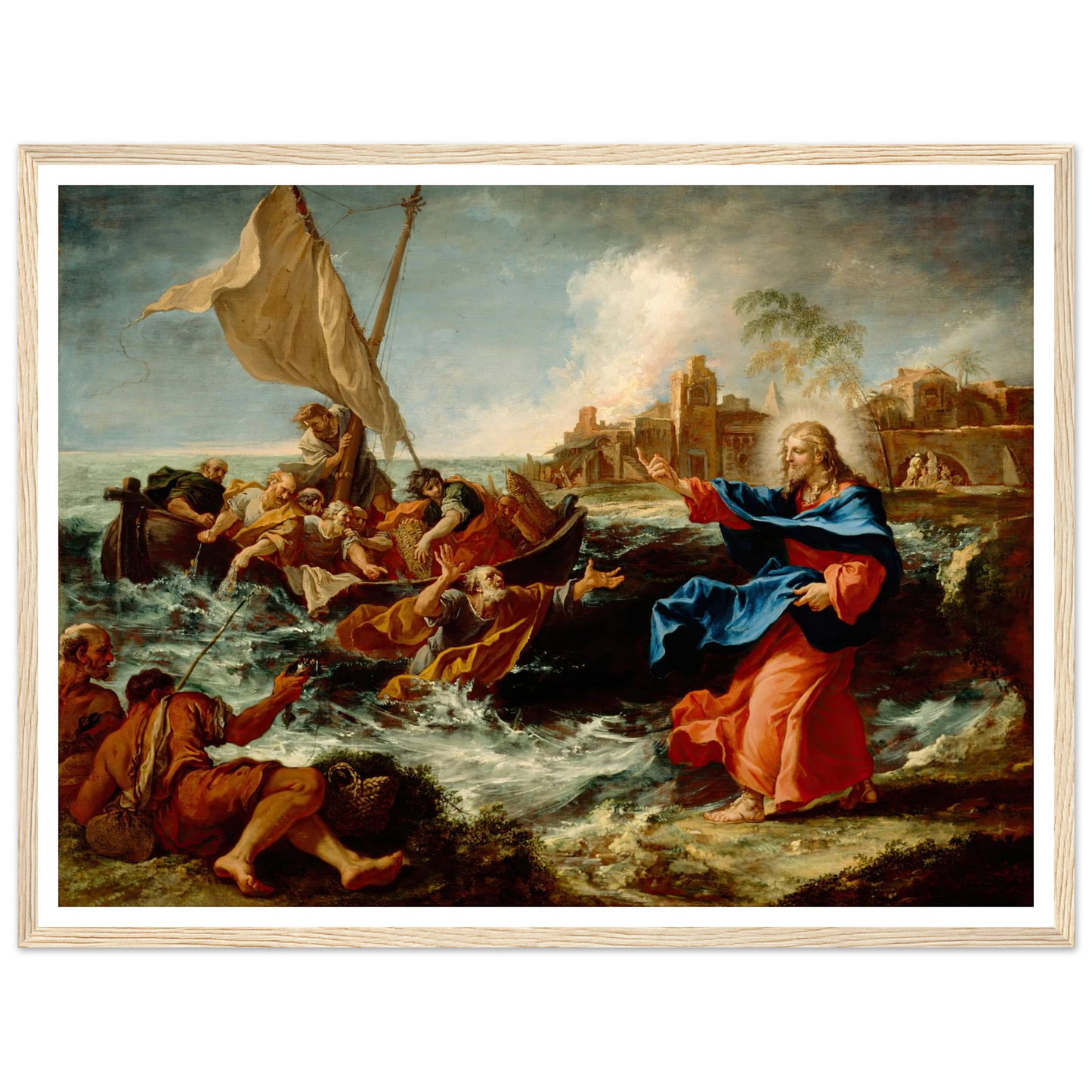 The Miraculous Draught Of Fishes (ca. between 1695 and 1697) Art Print | Sebastiano Ricci-Quipham Collections