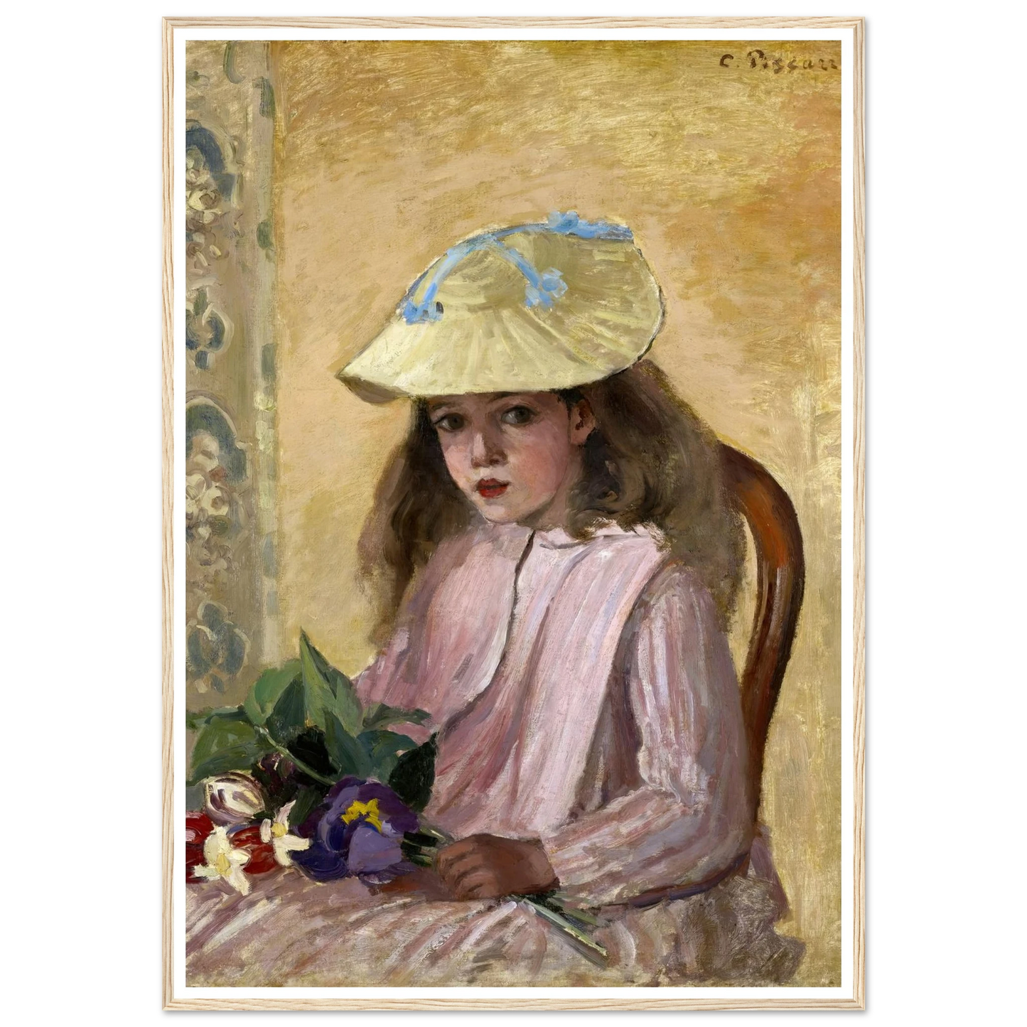Portrait of the Artist’s Daughter (1872) Art Print | Camille Pissarro-Quipham Collections