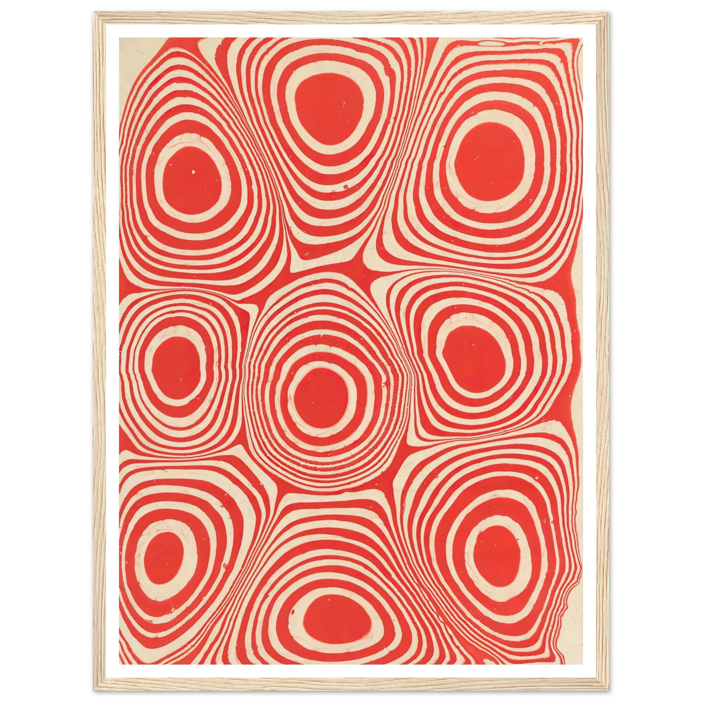 Marmorpapier (Kreise und kreisförmige Ringe) (1900 - 1921) Art Print | Anker Kyster-Quipham Collections