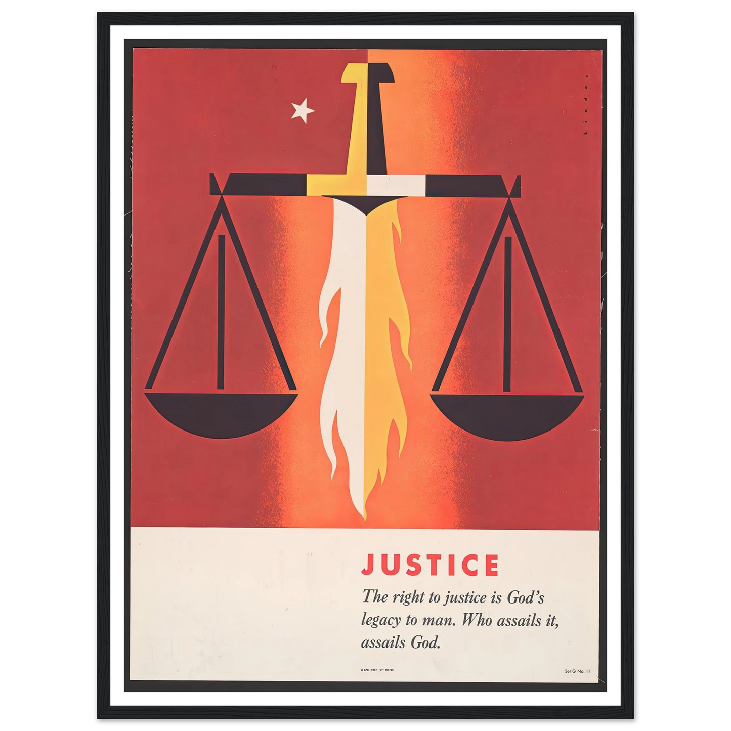 Justice (1957) Art Print | Joseph Binder-Quipham Collections