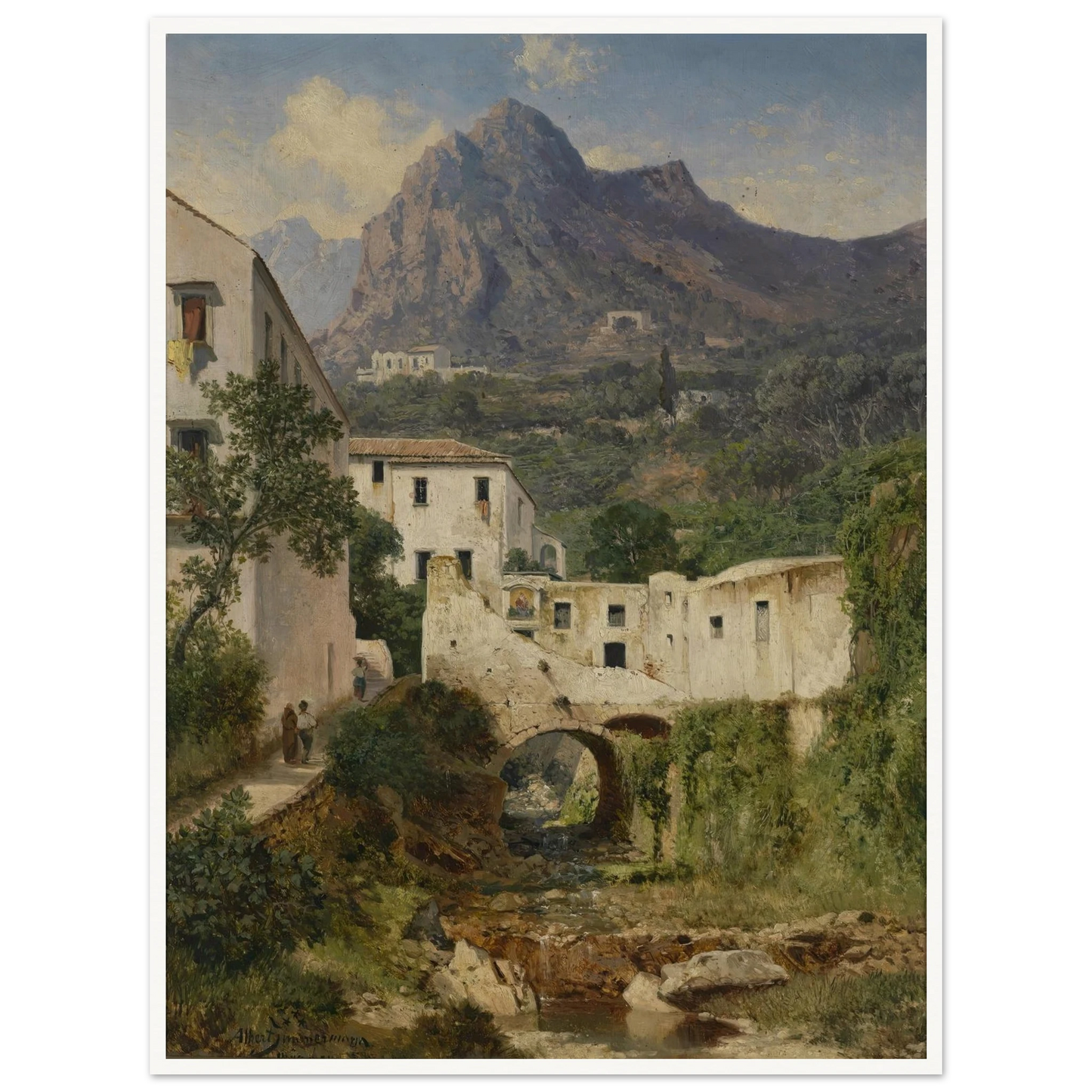 Mühltal bei Amalfi Art Print | Albert Zimmermann-Quipham Collections
